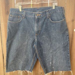 CARHARTT RELAXED FIT JEANS CUTOFF SHORTS  36" 101483